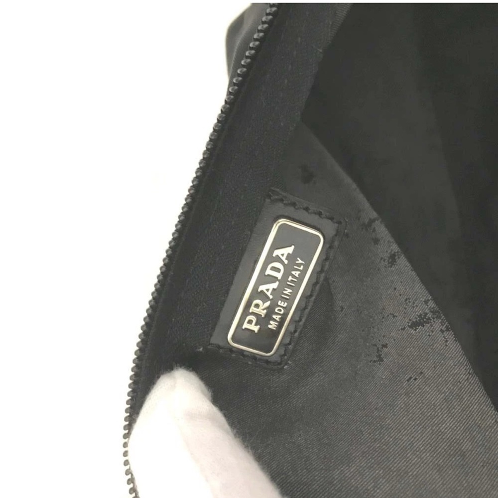 Rocky & Tala after USPS Drop Off DNB Prada Black Nylon Cosmetic Pouch - Picture 9 of 9